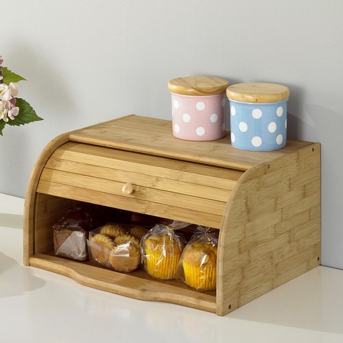 Large bread bin - large, wood