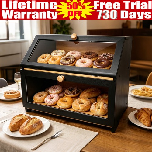 Bread bin tiers double - tiers, layer
