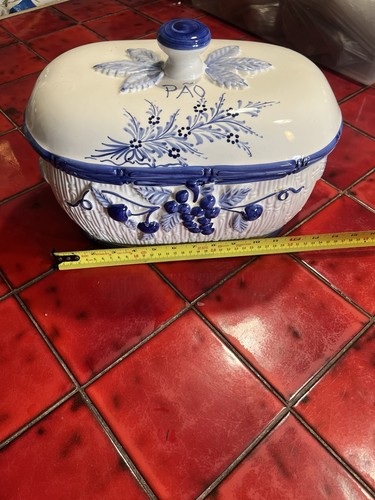Large vintage bread - bin, made