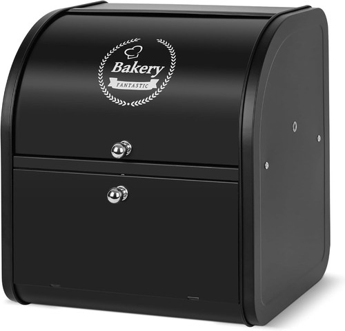 Double bread bin large - double,