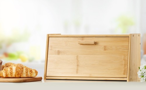Bamboo wooden bread - bamboo, bin