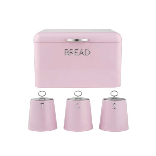 Salter retro pink bread bin - salter,