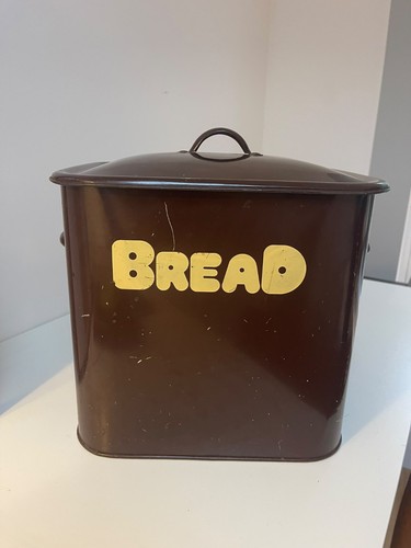 Brown bread bin 1970s - bread, bin,