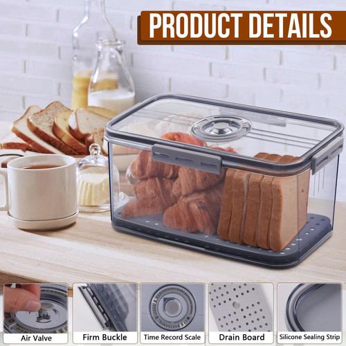 Bread bin airtight - bread, bins