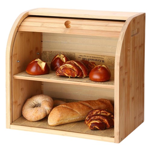 Tier bamboo bread bin large - 2,