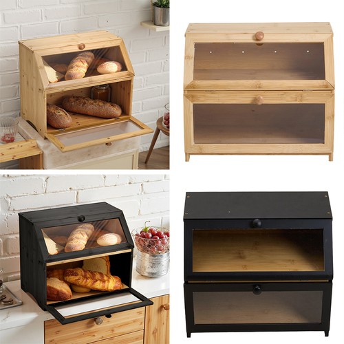 Tier wooden bread bin - wooden,