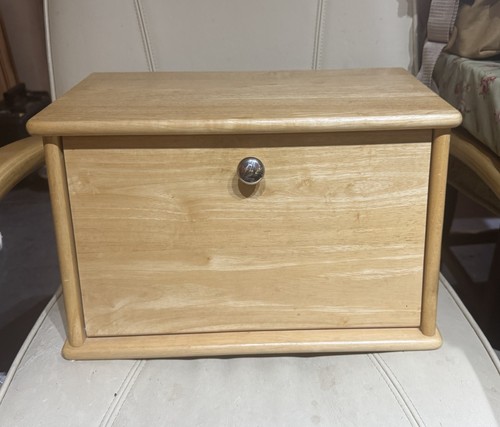 Wooden bread storage bin - storage,