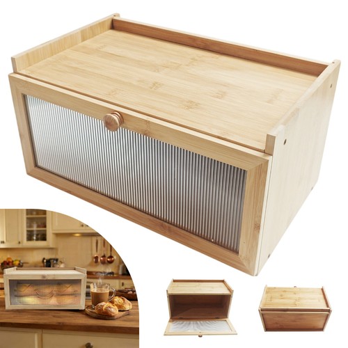 Modern bamboo bread bin single - modern,