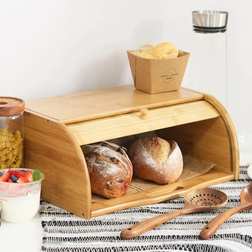 Large bread bin - bin, bamboo