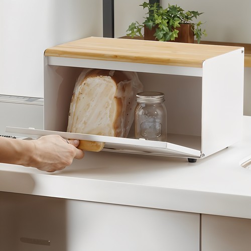 Bread bin dual open - open, kitchen