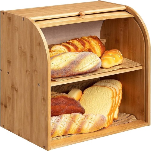 Bread bin tiers double layer - bread,