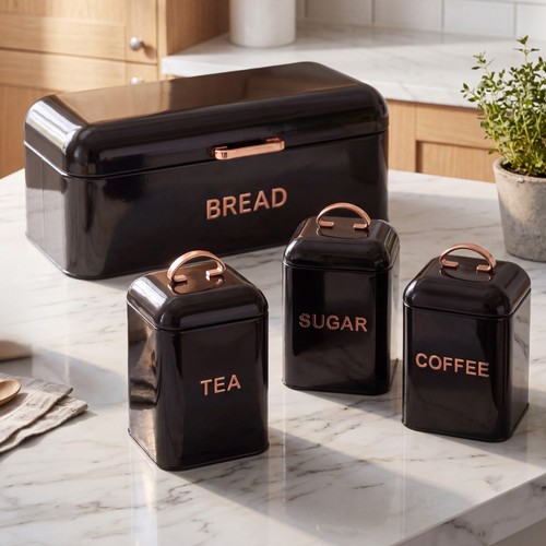 Piece black bread bin - piece,