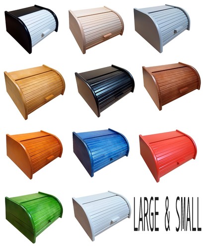 Wooden bread box - wooden, roll
