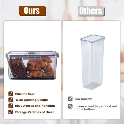 Gifhomfix bread bin - bread, airtight