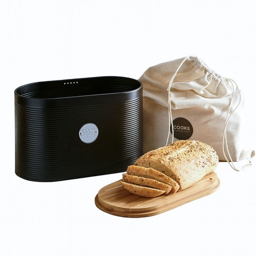 Ribbed bread bin with bag - ribbed,